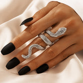 Antique Silver Color Snake Finger Rings